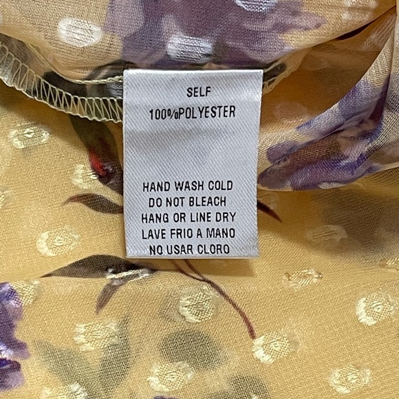 BNWT Easel "Rosie Pom Pom" Ruffle Detailed Chiffon Top - Picture 12 of 13